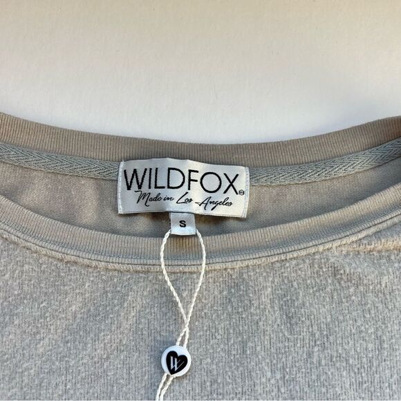 Wildfox Grey Baggy Beach Sweater Size Small NWT - Picture 3 of 7